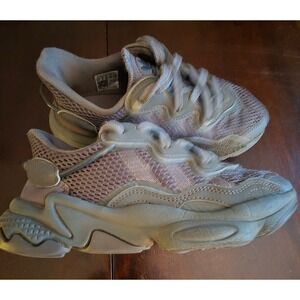 Adidas Ozweego Kids Shoes youth 3.5 US Lava Grey Mesh Lace Up Casual Sneakers